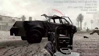Call of Duty 4: Modern Warfare Low End PC Test | Intel UHD 610 | Intel Pentium 2.30 GHz