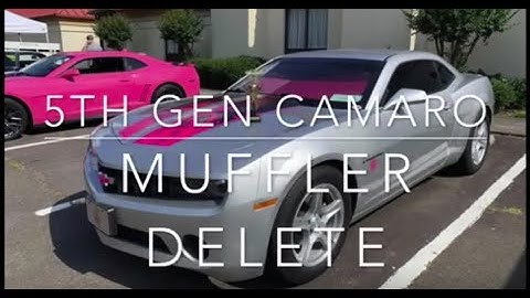 How to Camaro Performance Muffler Delete