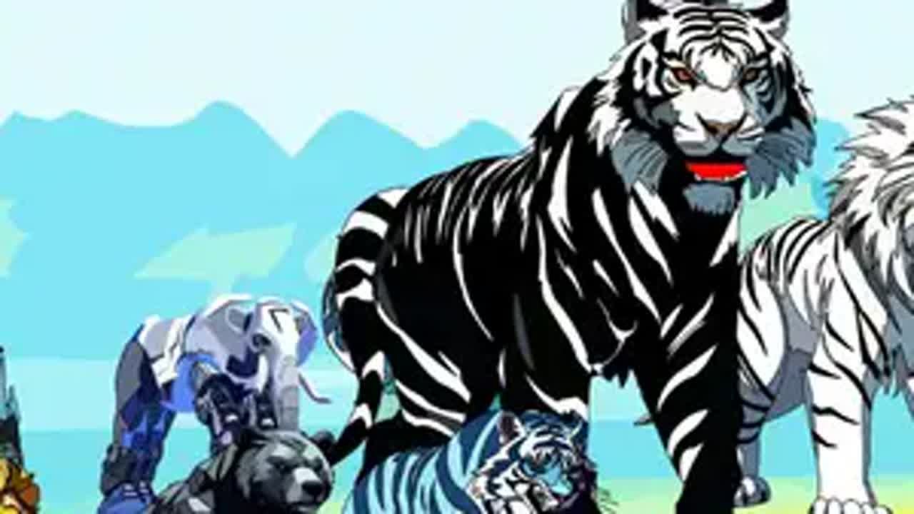 嗜血黑虎大結局，成功幫助白虎統治虎族世界，恢復和平 沙雕動畫 二次元 原創動畫 動畫