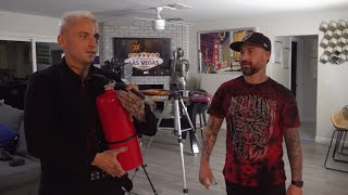 Darby Allin Pranks His Brother With a Fire Extinguisher