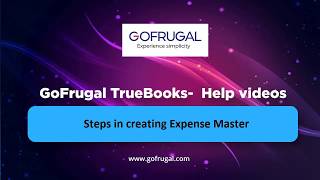 Steps to create Expense Master in GOFRUGAL Truebooks | English