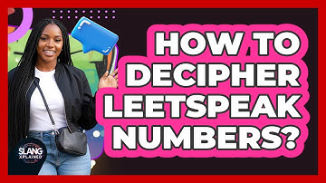 How To Decipher Leetspeak Numbers?