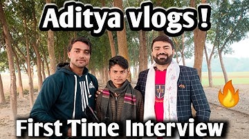 गांव का लड़का @Aditya.Vlog.27 रातों रात Viral !! Full interview 🤑