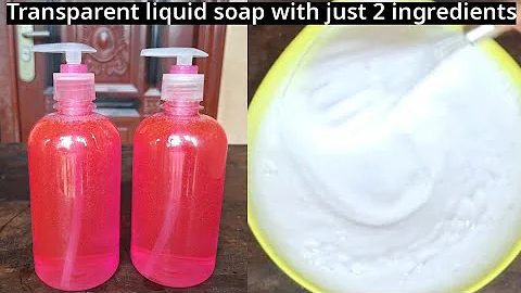 Making luxurious creamy and foamy liquid soap with 2 ingredients to increase profit