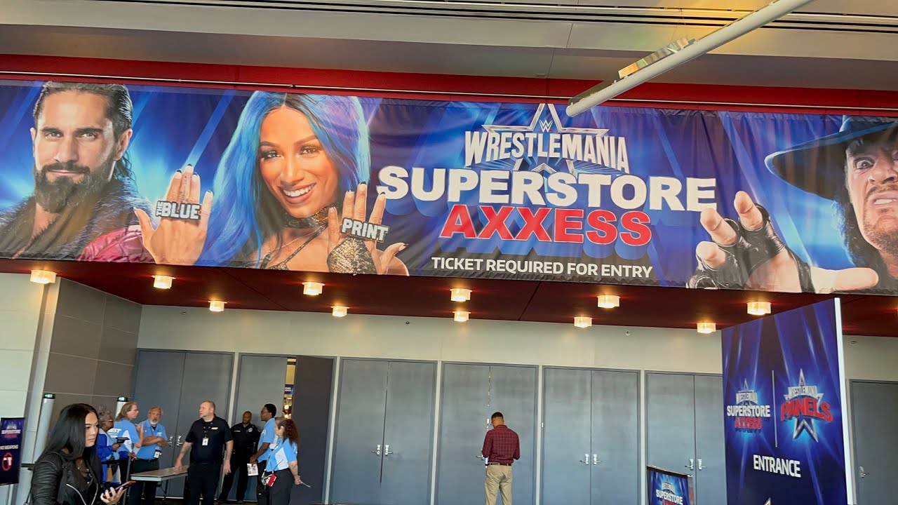 WWE WrestleMania SuperStore Axxess walkthrough wwe wrestlemania