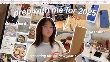 PREPARING FOR 2025˚♡‧⁺ vision board, New iPhone 16, decluttering, goal setting, reset routine etc.