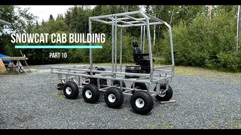 Mini SnowCat Cab Building PT10 | Amphibious Track Vehicle Build. #snowcat #diesel #diy #custom