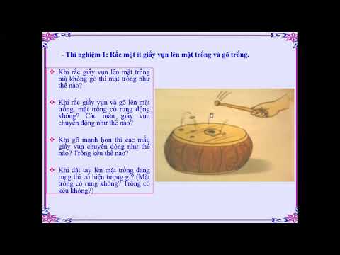 Khoa học - Âm thanh - lớp 4 - Tuần 21