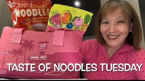 Trader Joe’s Squiggly Knife Cut Style Noodles with Soy & Sesame Sauce ***Taste of Noodles Tuesday***