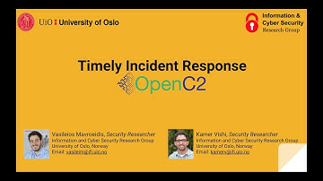 Vasileios Mavroeidis and Kamer Vishi - Timely Incident Response (OpenC2)
