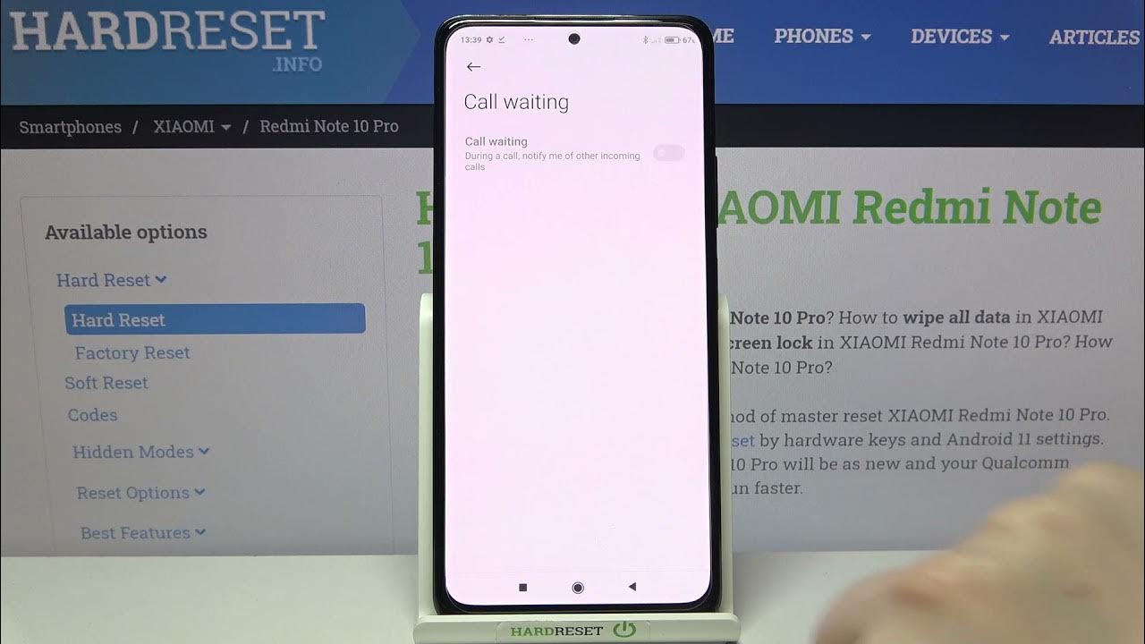 How to Turn On Call Waiting in XIAOMI Redmi Note 10 Pro Enable Call
