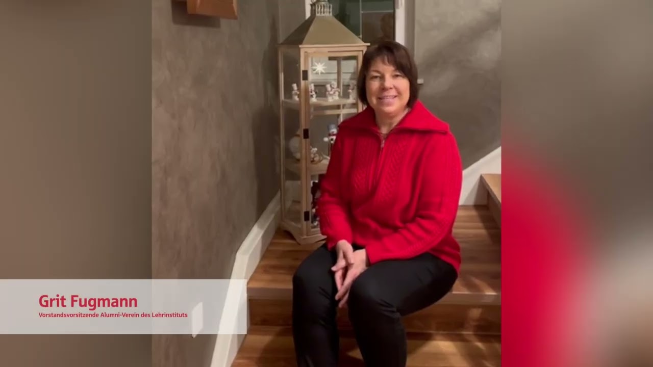 Dank Alumni-Verein des Lehrinstituts an Helmut Schleweis