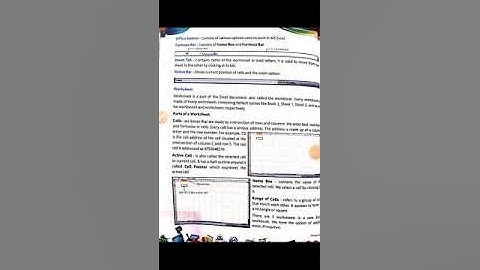 Class 7 Introduction and working in MS Excel part 2
