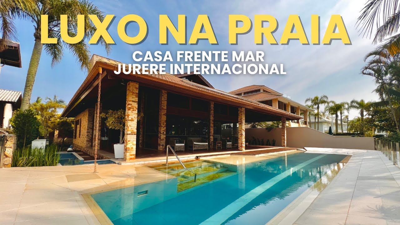 A mansão de praia perfeita em Jurerê Internacional, Florianópolis, SC.