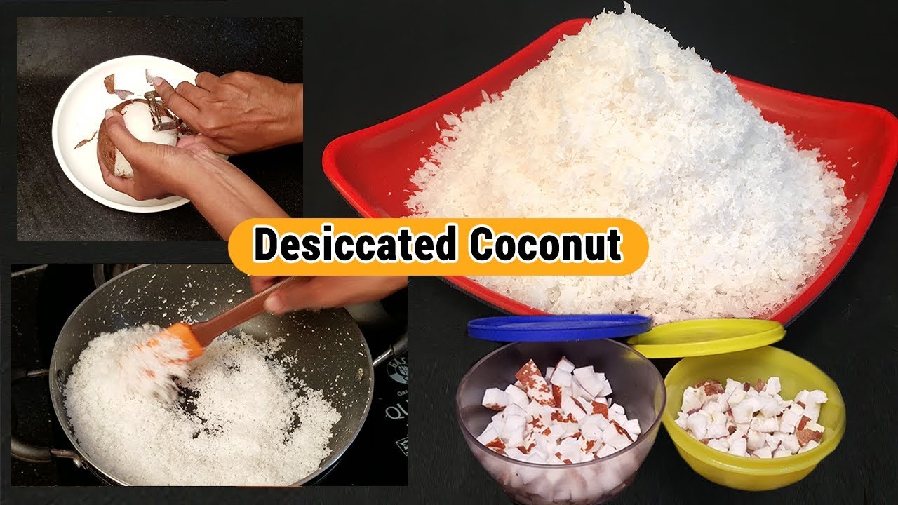 Coconut Flour | How to make Desiccated Coconut | Homemade Desiccated Coconut Powder | Coconut Tips | Hyderabadi Ruchulu