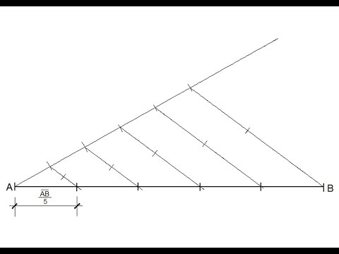 Video: How To Split A Line Segment Into Equal Parts