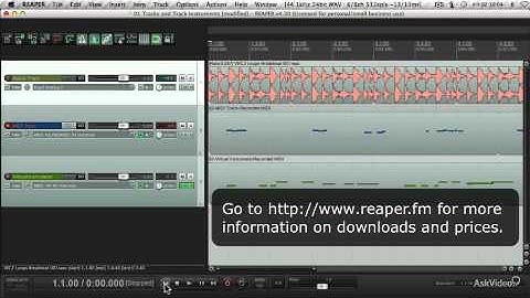 Reaper 103: MIDI Instruments and Plugins - 1. Tracks