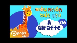 Hướng Dẫn Vẽ Hươu Cao Cổ - Siêu Nhân Bút Chì - Tập 6 - How To Draw A Giraffe