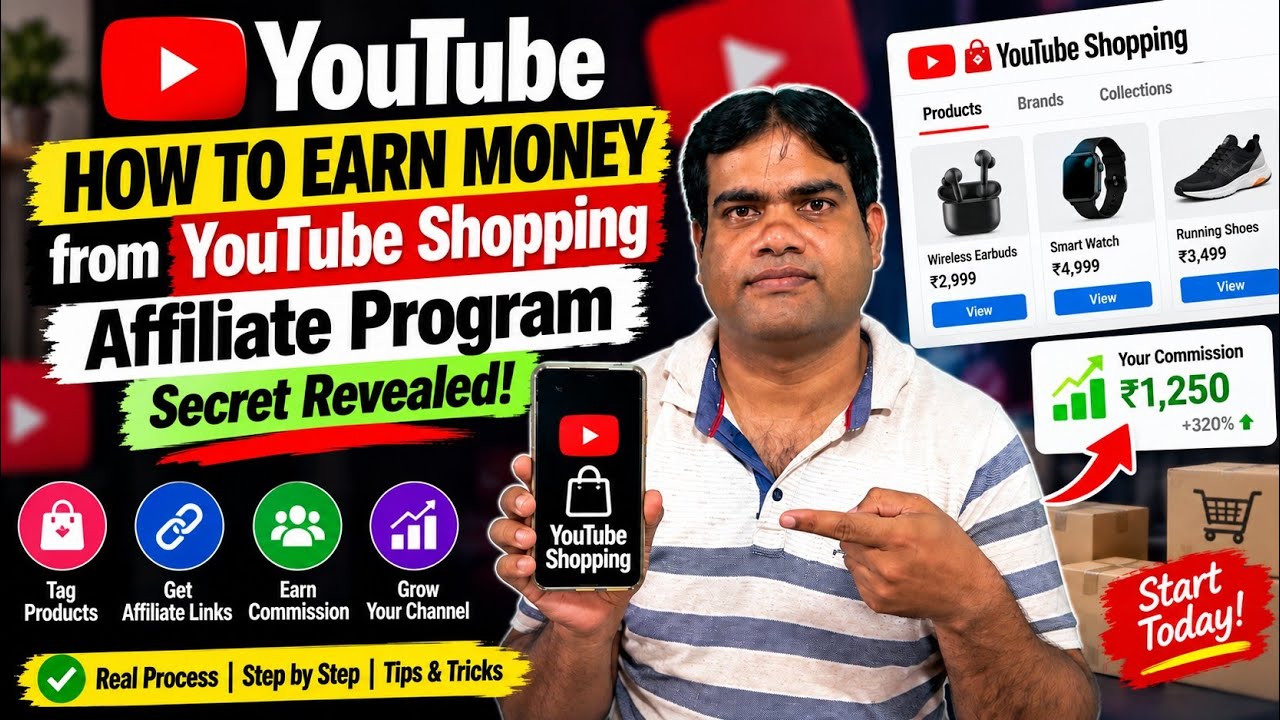 How to Earn Money from YouTube Shopping Affiliate Program — Secret Revealed!