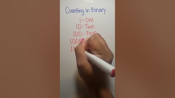 Counting in Binary (Base 2 Math) #base2 #binary