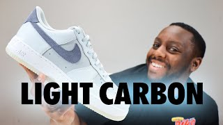 Air Force 1 Light Carbon Pure Platinum On Foot Sneaker Review QuickSchopes 651 Schopes FJ4170 001