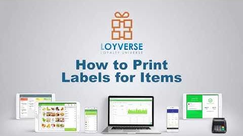 How to Print Labels for Items - Loyverse Inventory