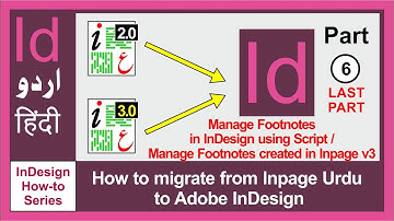 How to manage Footnotes using a Script / Manage Footnotes created in Inpage v3 (Urdu/Hindi)