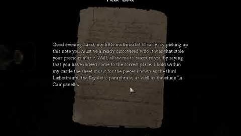 Amnesia The Dark Descent – Franz Liszt Part 1 Outside