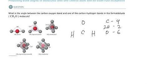 Aleks Predicting bond angles in molecules with one central atom and no octet-rule exceptions
