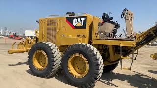 Caterpillar 140K motor Grader Loading inside the 40ft Container and will be ship by the vessel