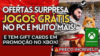 SURPRESA! Tem JOGOS GRÁTIS Para Todos no PC e GIFT CARDS XBOX Baratos!