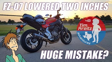 Lowering a motorcycle | What are the consequences?