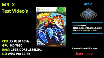 (Xenia - 9081046e / Oct 18 2020) (Win7 Pro 64-Bit) Crash of the Titans - (Intro)