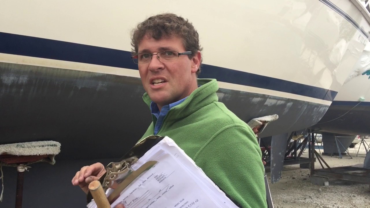 SCOTT FLICK SAILING  1988 Pearson 33-2 Survey Episode 4 Part B