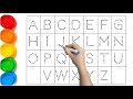 Alphabet | abcd songs, a to z, abcd, kids rhymes | dotted lines for toddlers | Preschool Learning