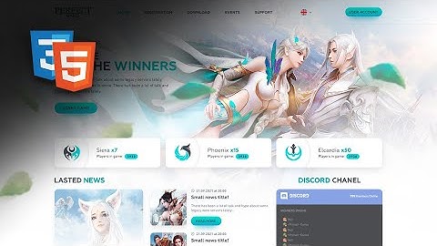 Perfect Game Website Template