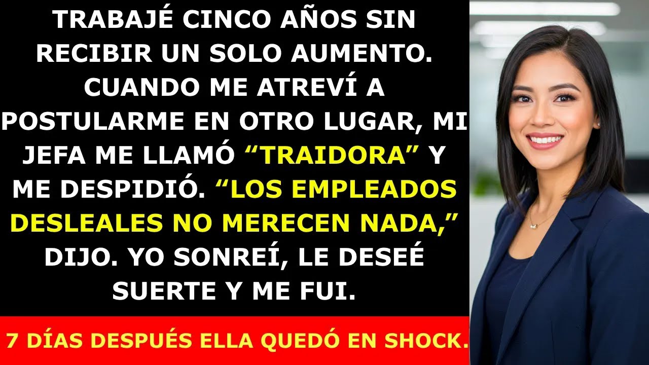 Me Despidieron Tras Cinco Años Sin Aumento por Postularme en Otro Lugar — Pero Ya Estaba Prepar
