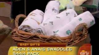 aden + anais™ muslin swaddle blankets on The Early Show