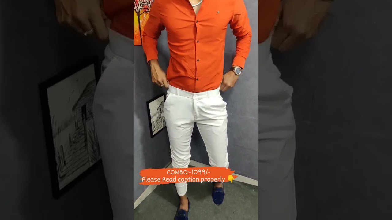 orange ☀ white lycra shirt pant ...