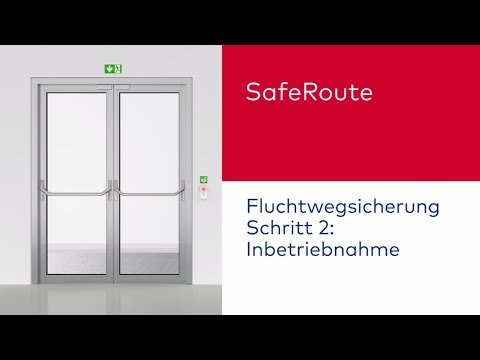 Inbetriebnahme einer Fluchtwegsicherung: dormakaba SafeRoute