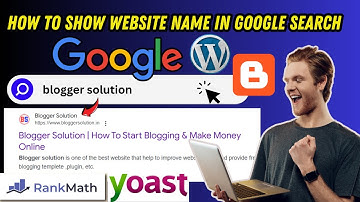 how to show website name in google search | Website Type Schema