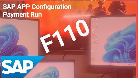 SAP FICO APP configuration FBZP and F110 Automatic payment Program 