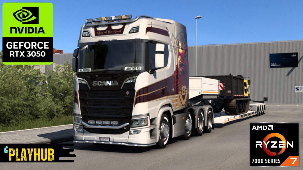 Transporting a Crawler Carrier | #ETS2 | Ryzen 7 7435HS + NVIDIA RTX 3050 |@PlayHub_co #scania
