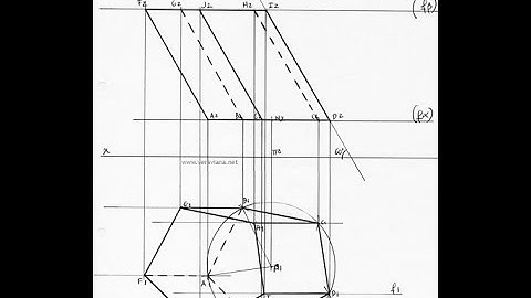 Secção em Prisma por Plano de Topo e  a Verdadeira Grandeza