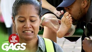 Cops Smell Stranger's Feet