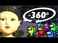 SQUID GAME 360° VR but it's AMONG US - Red Light, Green Light VR