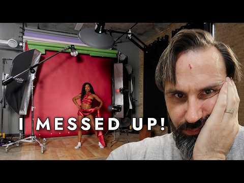 How I Created This Studio Lighting Setup for Portrait Photography and Got Injured in the Process