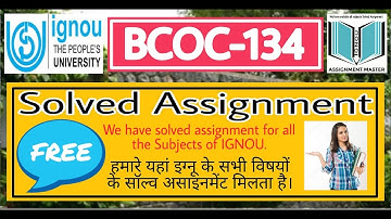 BCOC 134 Solved Assignment 2019_ 2020, Contact on What