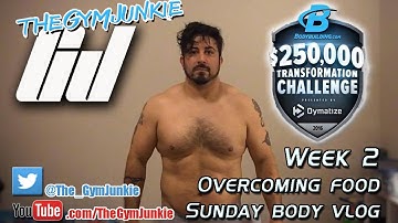 Week #2 Sunday Weigh Ins/ Body Vlog - 250k Transformation Dymatize BodyBuilding.com