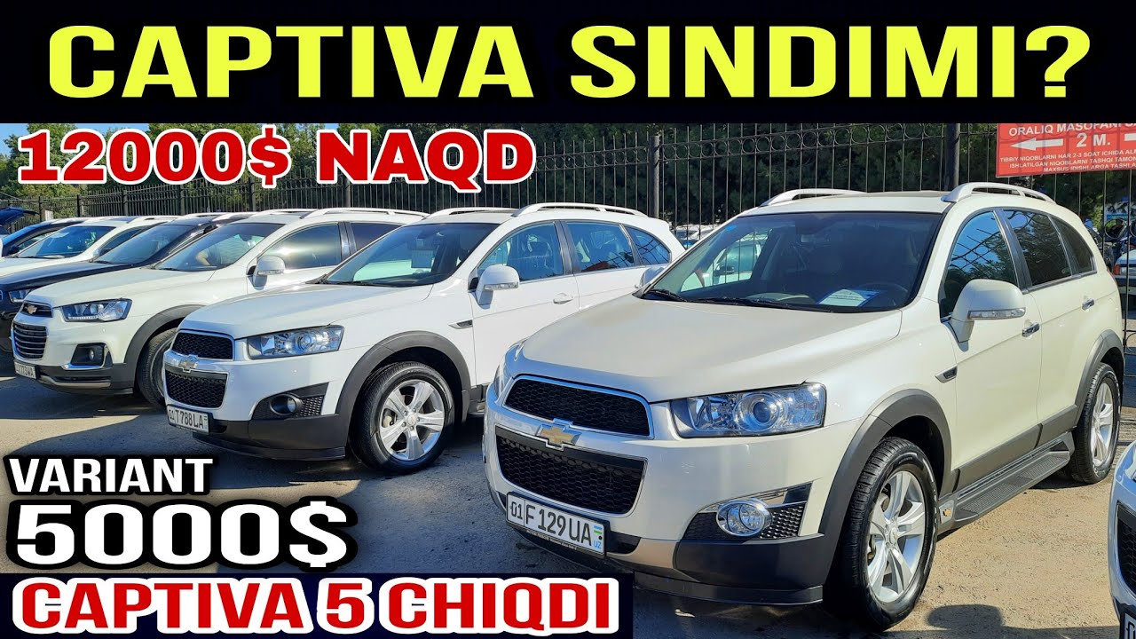 Captiva chevrolet narxlari